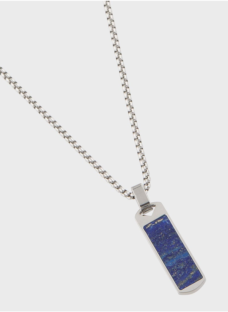 Robert Wood Pendant Chain Necklace  - Image 2