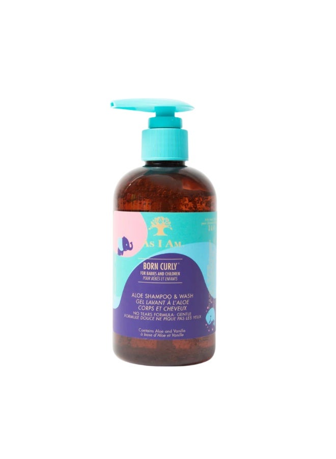 AS I AM Born Curly Baby Shampoo, Tear-free Formula, Cruelty-Free, Vegan, 0 Months+ - 240 mL - Image 1