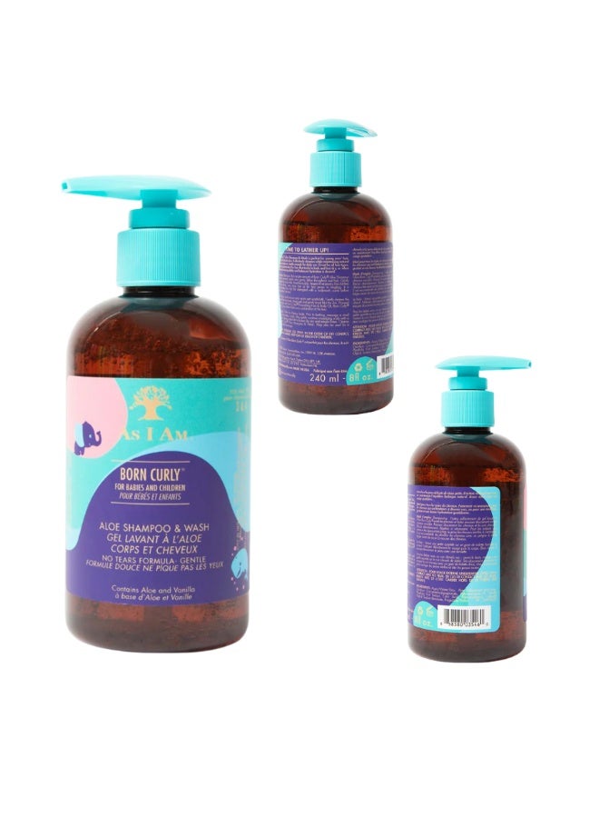 AS I AM Born Curly Baby Shampoo, Tear-free Formula, Cruelty-Free, Vegan, 0 Months+ - 240 mL - Image 4