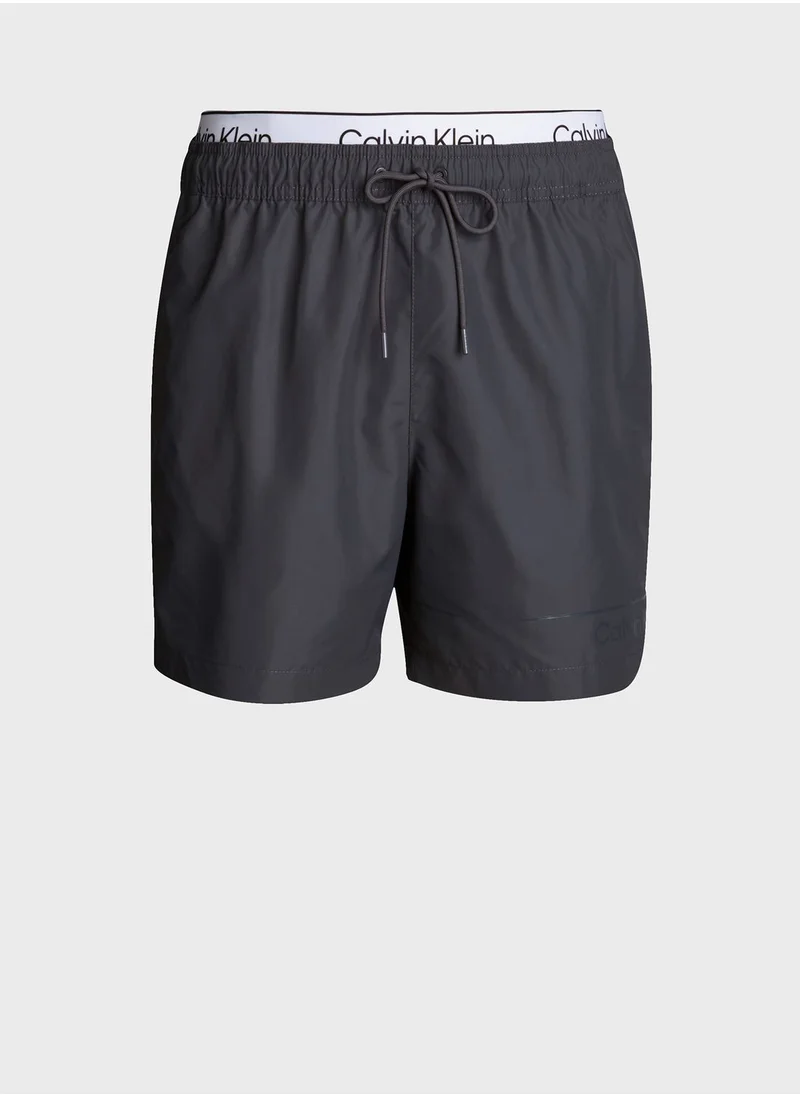 CALVIN KLEIN Medium Double Waist Band Swim Shorts