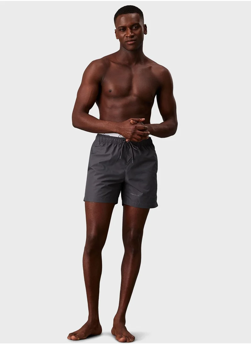 CALVIN KLEIN Medium Double Waist Band Swim Shorts