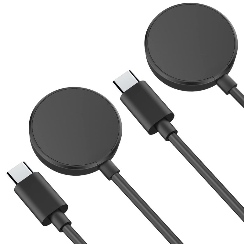 Clolasa 2 Pack for Samsung Galaxy Watch Charger Compatible with Galaxy Watch 8/8 Classic/7/Ultra/6/6 Classic/5/5 Pro/4/4 Classic/3/Active 2/Active USB-C Magnetic Charging Dock Accessories 3.3FT - Image 1