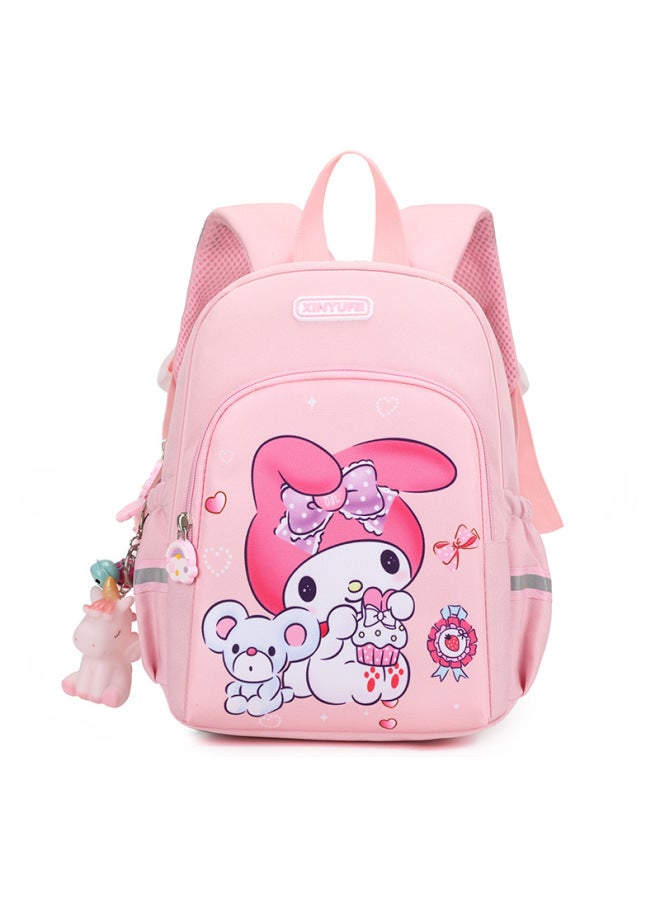 Kindergarten Schoolbag 3-6 Years Old Girls' Small Class Boys' And Girls' Lightweight Children's Backpack Cartoon Bag Baby Backpack-Colors:Pink Melody-size:No Accessories - Image 1