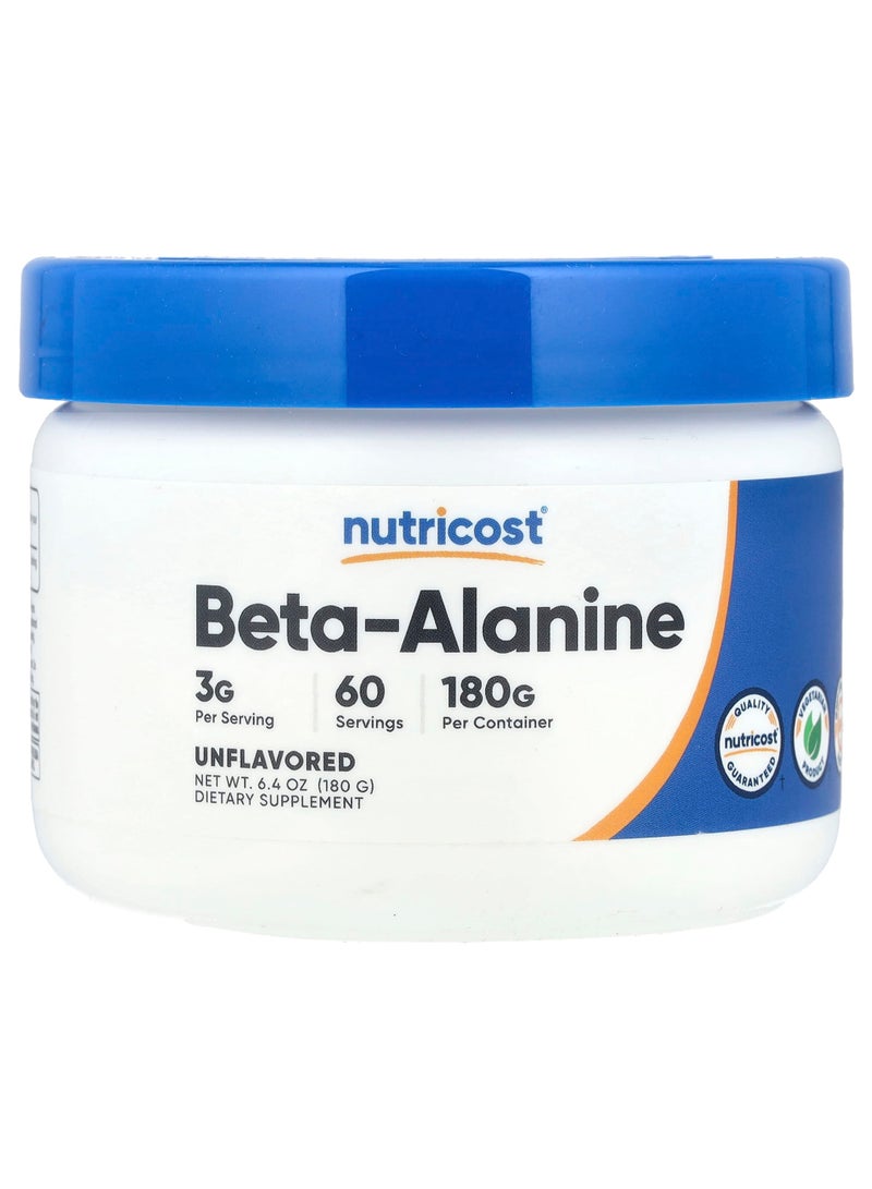 Beta-Alanine, Unflavored, 6.4 oz (180 g)