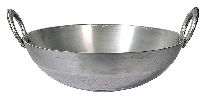 NURAT® Primmum Quality Heavy Base Aluminum Khadai Deep Frying Khadai with Handle for Kitchen Aluminium Kadai for Multipurpose Use(7 Litter) - Image 4