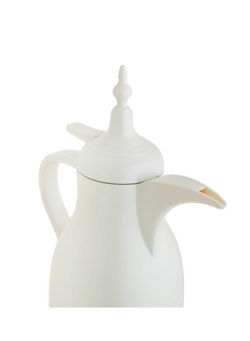 Nora Single Thermos Dallah 0.7 Liter mat white  - Image 2