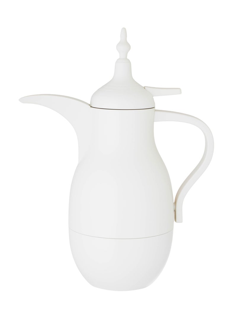 Nora Single Thermos Dallah 0.7 Liter mat white  - Image 1