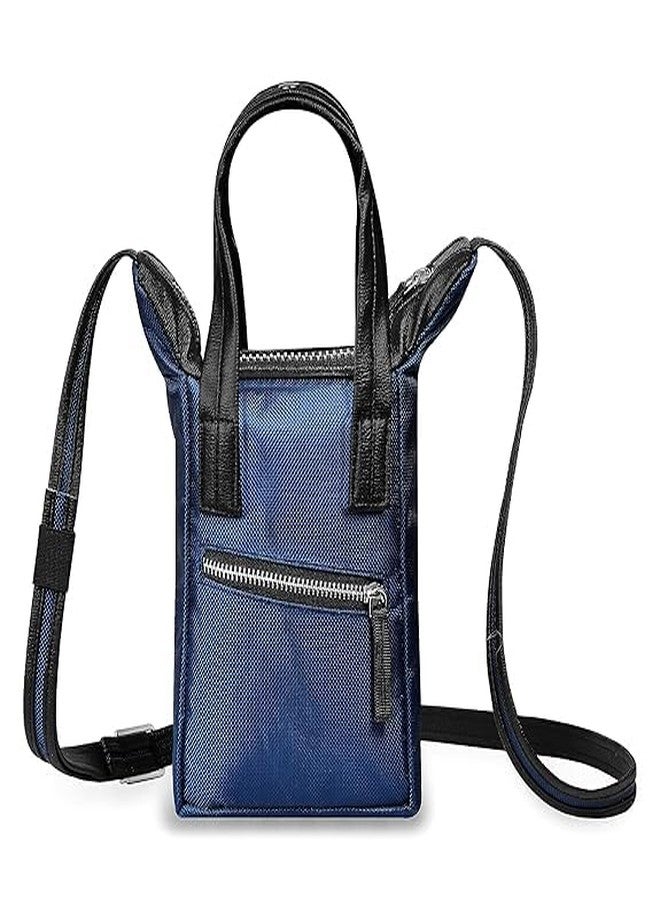 SYUTM Barni Unisex Sling Cross body Made with Stylist Leather and Durable Matty Adjustable and Detachable Straps (Royal Blue) - Image 1