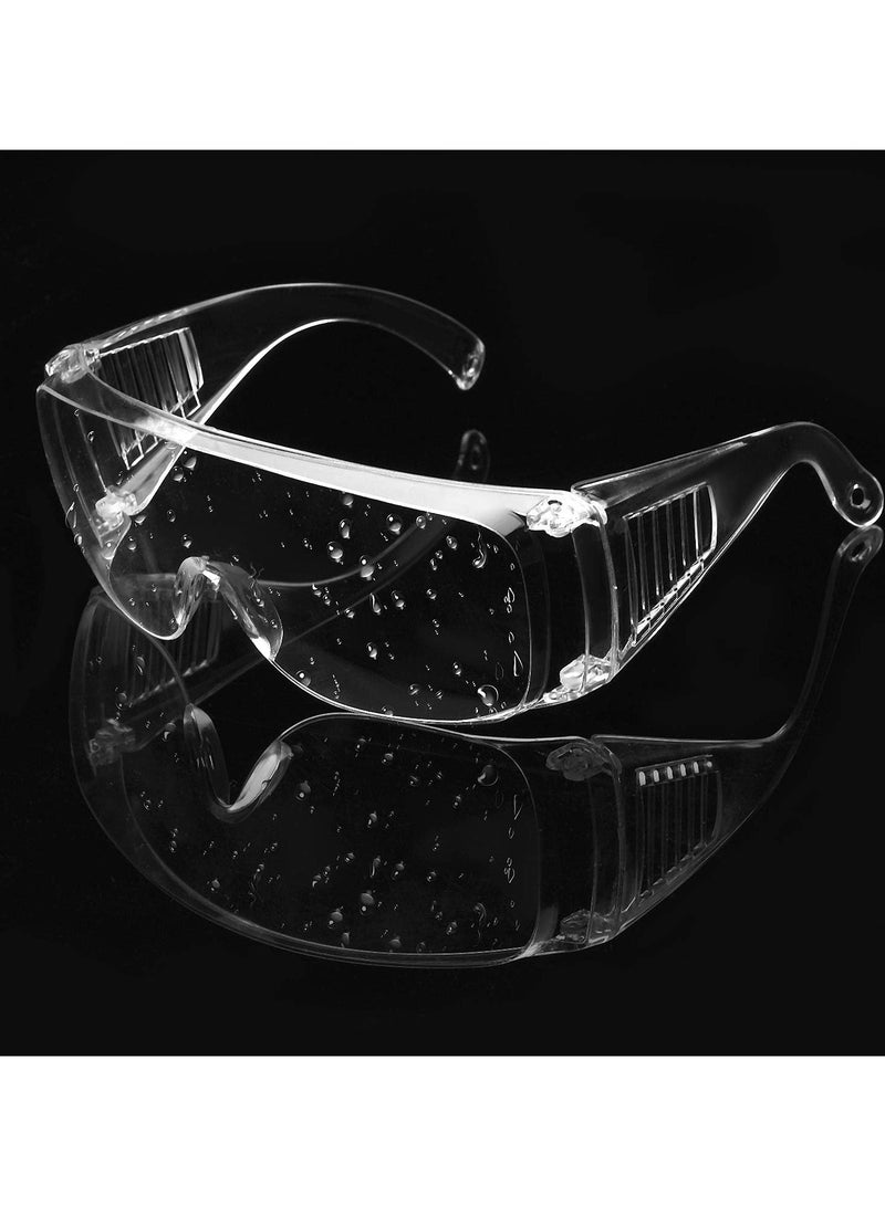 Generic 3Pairs Safety Goggle Glasses Clear Safety Goggles Anti-Fog Protective Polycarbonate Eyewear with Impact Resistant Lens for Construction Laboratory Outdoor Work Eye Protection  - Image 4