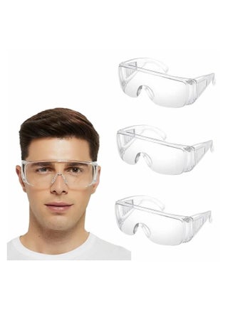 3Pairs Safety Goggle Glasses Clear Safety Goggles Anti-Fog Protective Polycarbonate Eyewear with Impact Resistant Lens for Construction Laboratory Outdoor Work Eye Protection - pzsku/Z840D92299B031D6B2C7FZ/45/1746220853/7f0bd1a9-ab85-40cb-ace6-63c69d735b71