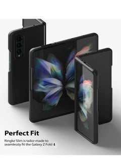 Rock Pow Suit for Samsung Galaxy Z Fold 4 Phone Case Matte Black, Ultra Thin PC Hard Shell Full Protection Slim Fit Durable Protective Phone Case Cover for Z Fold 4 5G 2022(Matte Black)  - Image 3