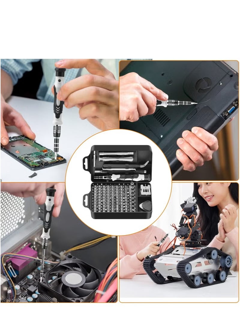 Precision Screwdriver Set, Professional Grade 115 in 1 Magnetic Repair Tool Kit for Electronics, Computer, iPhone, Laptop, Game Console, Watch, Eyeglasses, Modding and DIY Projects  - Image 1