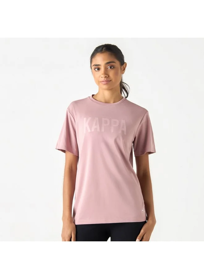 Kappa Kappa Logo Print T-Shirt with Short Sleeves