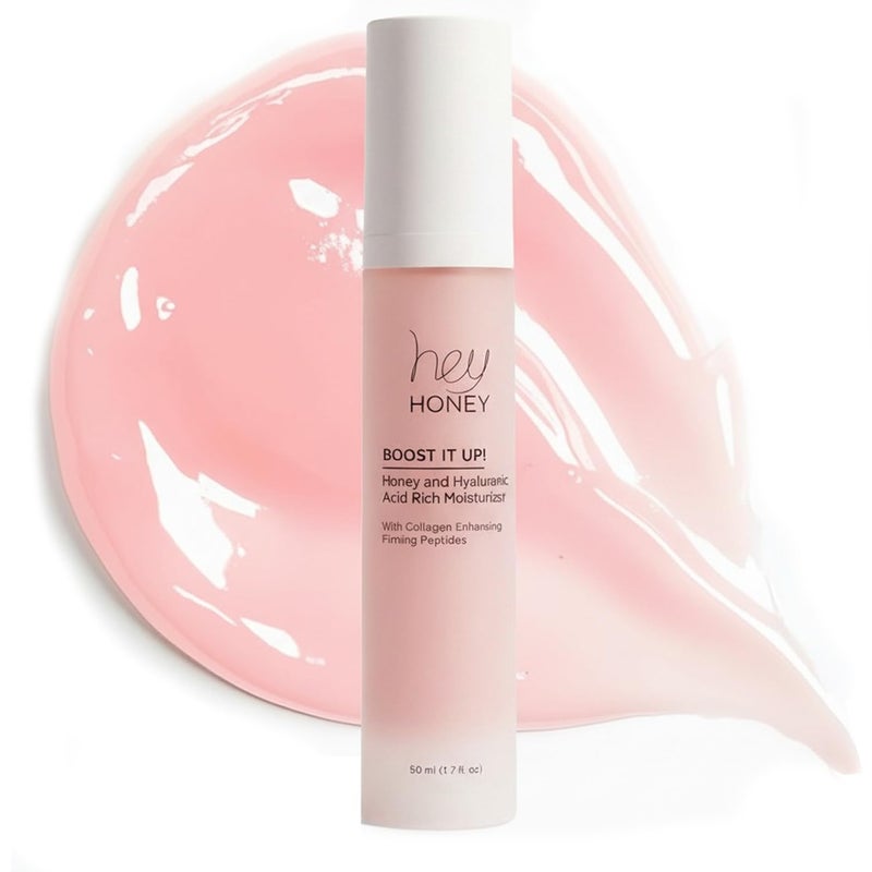Hey Honey Skincare Boost It Up Collagen-boosting peptides Honey & Hyaluronic Acid Rich Moisturizer for Stronger Skin Barrier | For Premature & Advanced Signs of Aging | Fast Acting | 1.7 Oz - Image 1