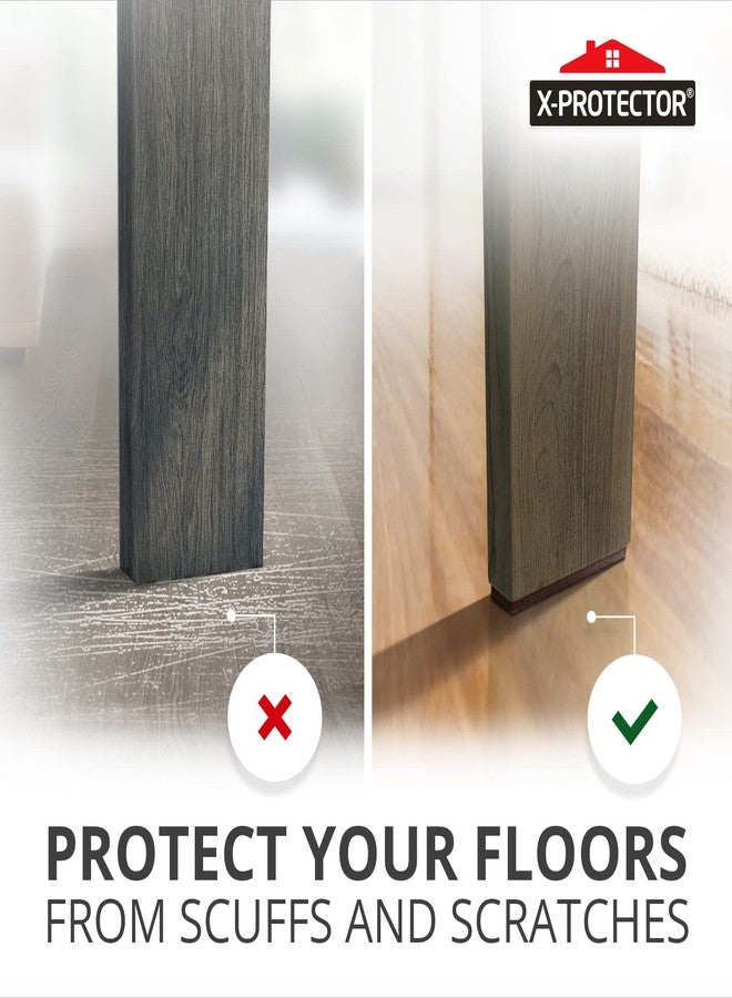 إكس-بروتيكتور مجموعة X-PROTECTOR المكونة من 8 قطع من وسادات الأثاث المانعة للانزلاق، مقاس 1 × 4 قدم، مصنوعة من المطاط، ذاتية اللصق لحماية الأرضيات. - Image 5