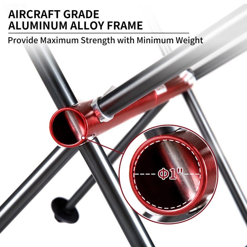 Naturehike Folding Camping Chair, Lightweight High Back Portable Compact Chair, Large Heavy Duty 330lbs for Adults, Hiking Camp Backpacking Festival Travel Beach Picnic Fishing with Storage Bag, Grey - Image 3