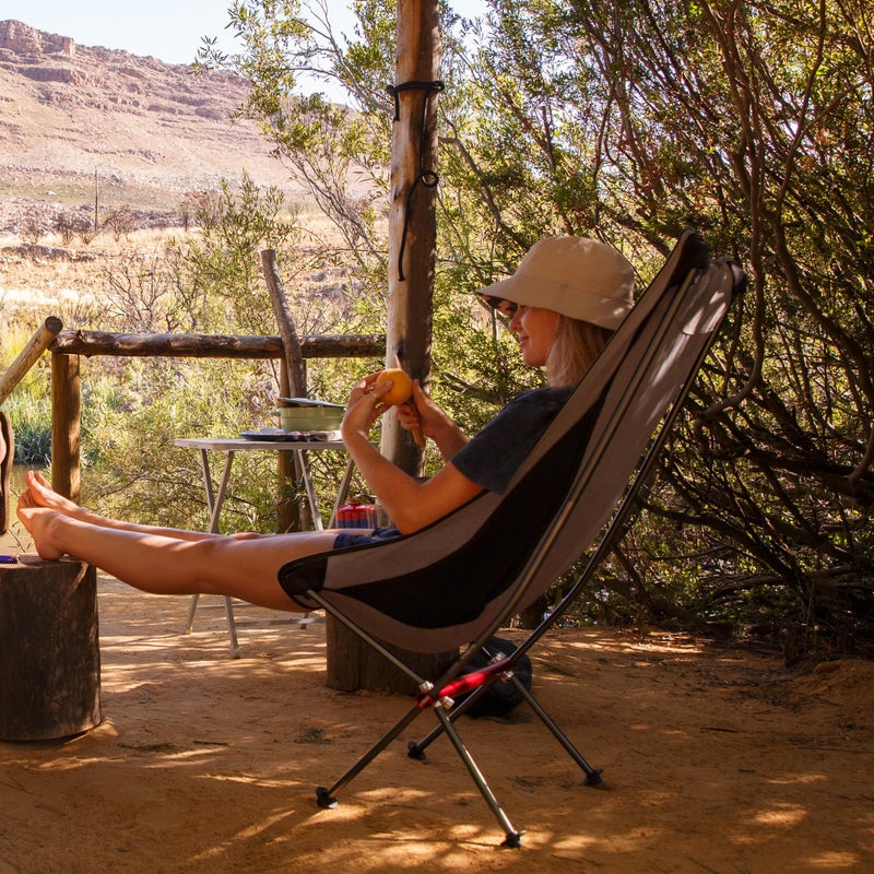 Naturehike Folding Camping Chair, Lightweight High Back Portable Compact Chair, Large Heavy Duty 330lbs for Adults, Hiking Camp Backpacking Festival Travel Beach Picnic Fishing with Storage Bag, Grey - Image 2