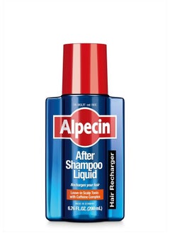 Alpecin After Shampoo Caffeine Liquid Hair Recharger, 6.76 fl oz, Scalp Tonic for Men's Thinning Hair Growth, Sulfate Free with Castor Oil  - Image 1