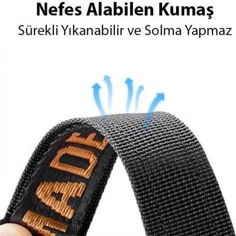 Polhammobile Polham Climberloop Apple Watch 42-44-45MM Ultra Comfortable and Lightweight Band Strap with Velcro Connection