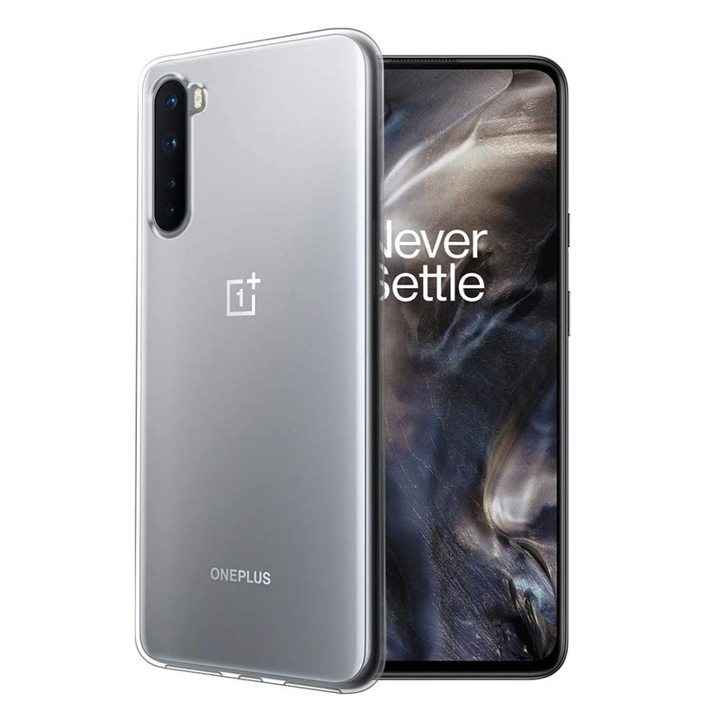 Nishtech غطاء خلفي هجين شفاف فائق النحافة مضاد للغبار مع حماية الكاميرا لهاتف OnePlus Nord 5G - Image 1