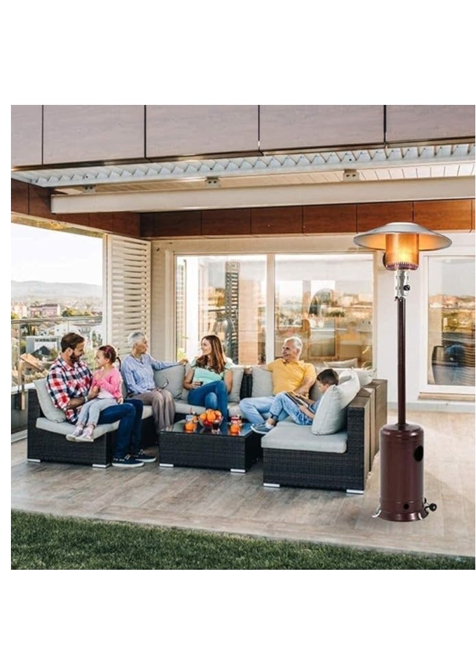 Patio Heater Outdoor – Heavy Duty Propane Gas Patio Heater | CSA Certified, Adjustable Heat, Safety Shut-Off, Wheels | Ideal for Garden, Home & Commercial Use - Image 3