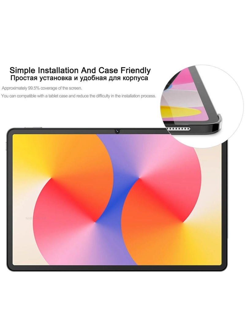 [1+2 Sets] For Huawei MatePad SE 11 inch Tablet Case & Screen Protector 360 Degree Swivel Stand Folio Flip Smart Tablet Cover 9H Tempered Glass Film HD Clear Scratch Resistant Bubble-Free Easy Installation