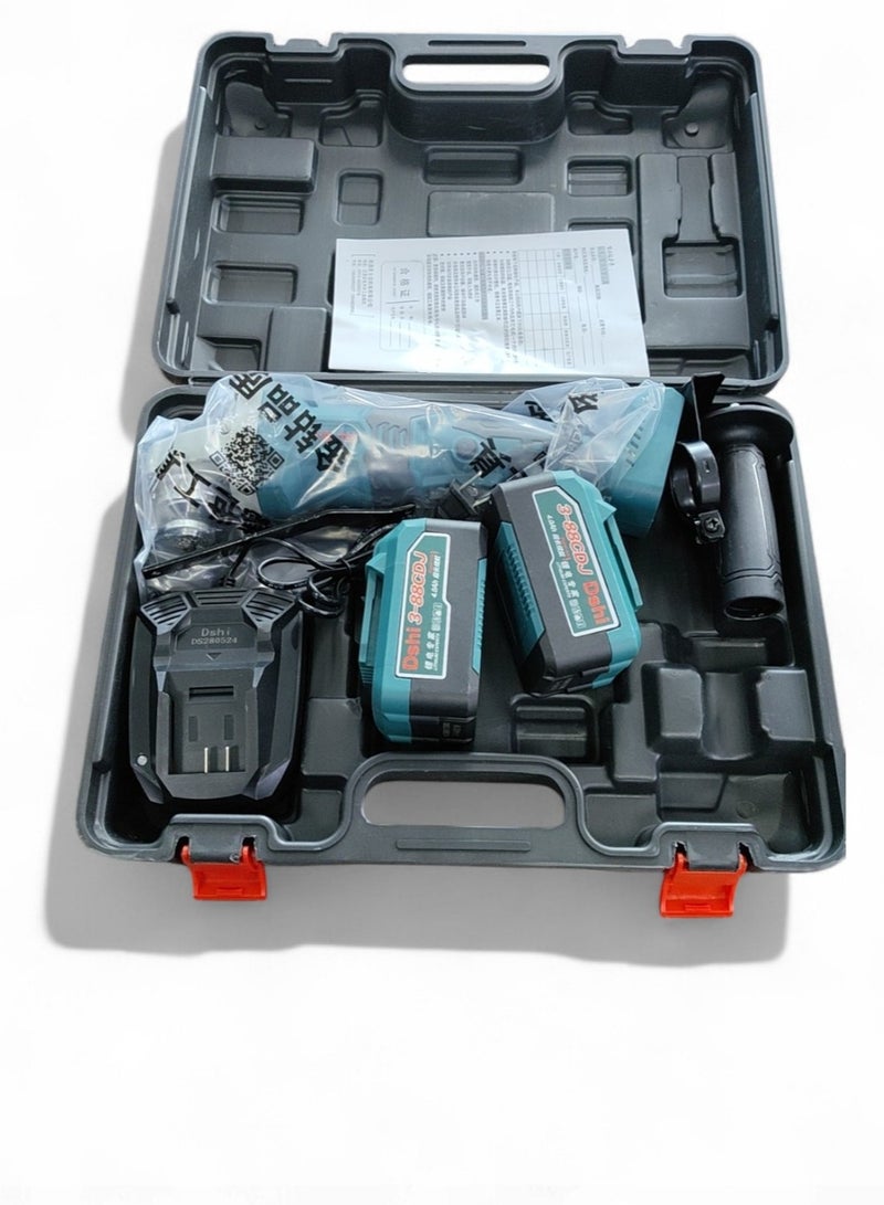 Stanley 21V cutting and sanding grinder, 100mm length. Electric cutting and sanding grinder, 9-inch, for cutting all types of metal, wood, and concrete. Iron cutting grinder, electric grinder, cutting grinder, cutting tool, angle grinder, electric grinding machine, grinder, angle grinder, grinding machine, cordless grinder, cutting grinder, electric cutting and sanding device.  - Image 4