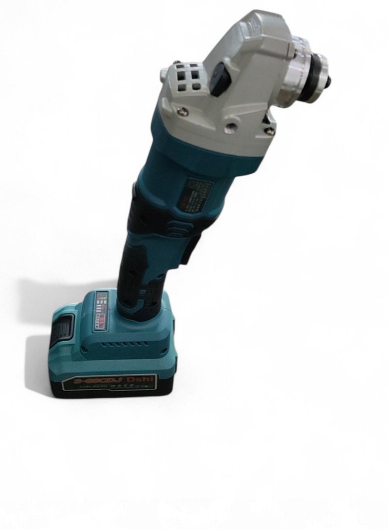 Stanley 21V cutting and sanding grinder, 100mm length. Electric cutting and sanding grinder, 9-inch, for cutting all types of metal, wood, and concrete. Iron cutting grinder, electric grinder, cutting grinder, cutting tool, angle grinder, electric grinding machine, grinder, angle grinder, grinding machine, cordless grinder, cutting grinder, electric cutting and sanding device.  - Image 3