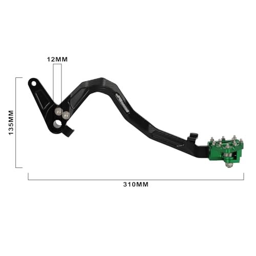 USTPO Motorcycle Rear Brake Pedal Folding CNC Foot Lever for KLX110 KLX110L 20102024 Dirt Pit Bike Green - Image 3