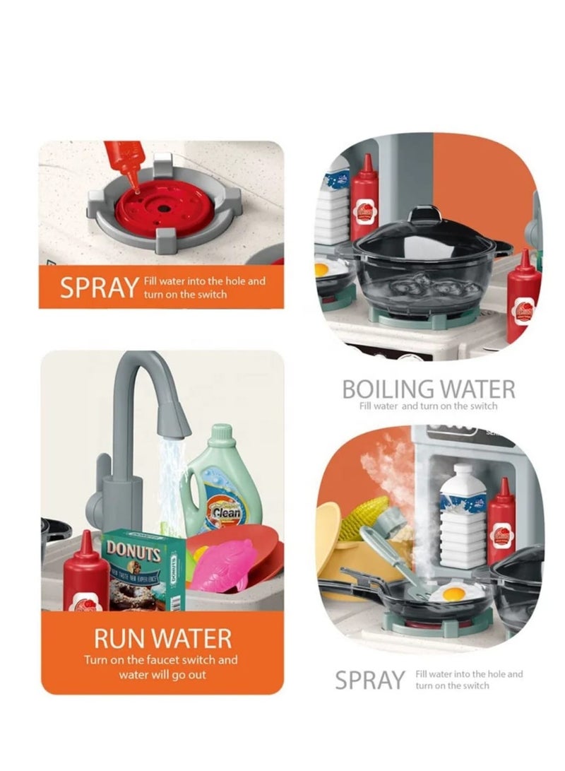 لعبة مطبخ أطفال67 قطعة - Image 3