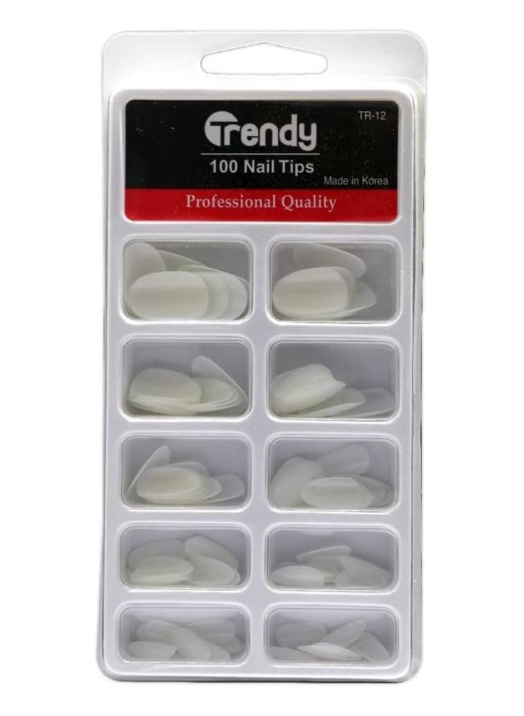 Trendy 100 False Nail Tips No. 12 - Image 2