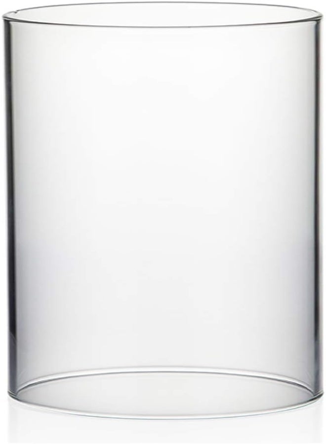 AKDC Wgvi Hurricane Candle Holder Sleeve, Wide 4", Height 6", Clear Glass Cylinder Open Both Ends, Chimney Tube, Open Ended Candle Shade, 1 Piece - Image 3