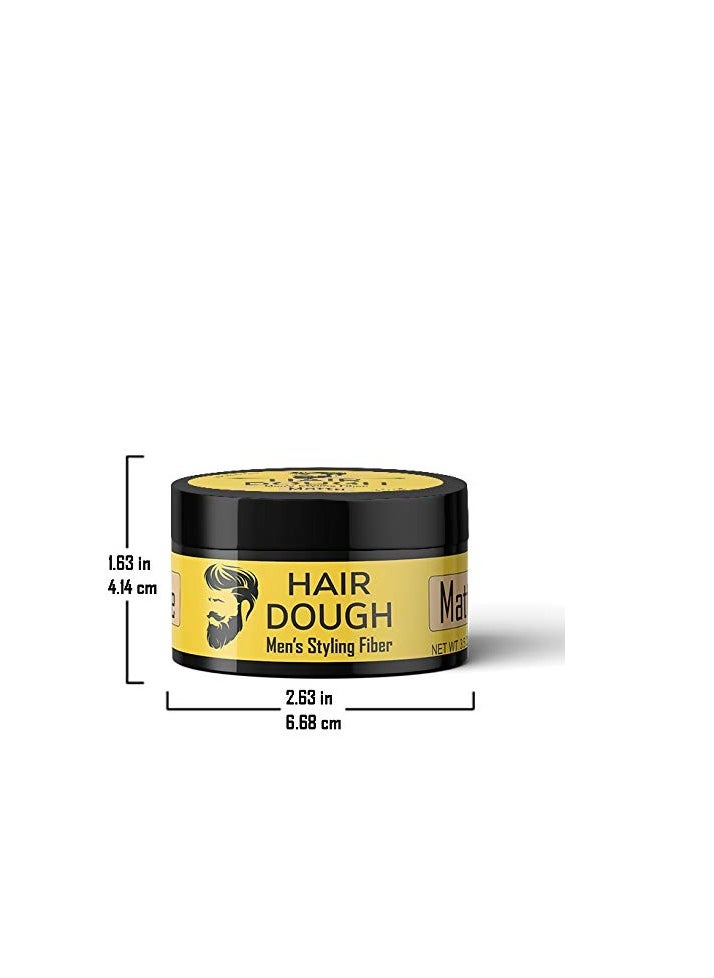 Hair Dough - Styling Clay For Men, Matte Finish Molding Hair Wax Paste Quiff, Strong Hold Without The Shine - Image 1