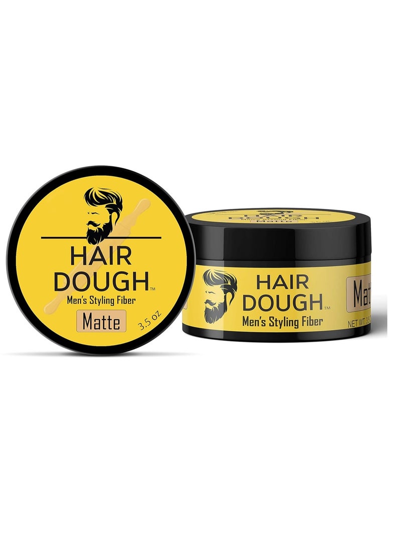 Hair Dough - Styling Clay For Men, Matte Finish Molding Hair Wax Paste Quiff, Strong Hold Without The Shine - Image 1