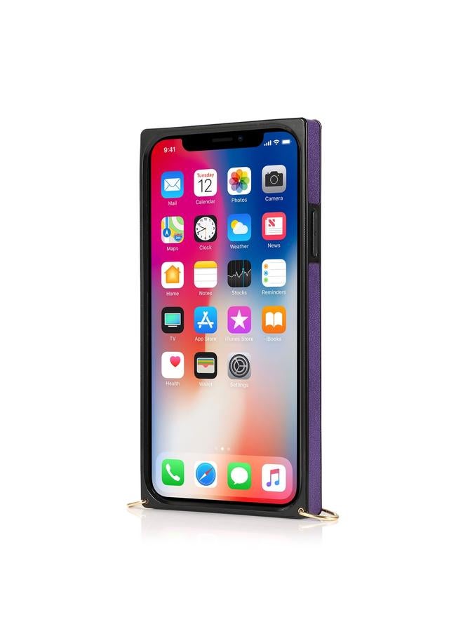 زبون جراب لهاتف iPhone 11 مزود بحزام معصم من البولي يوريثان الحراري وغطاء واقٍ مقاوم للصدمات مع حبل كروس وحامل وفتحة للبطاقات - Image 3