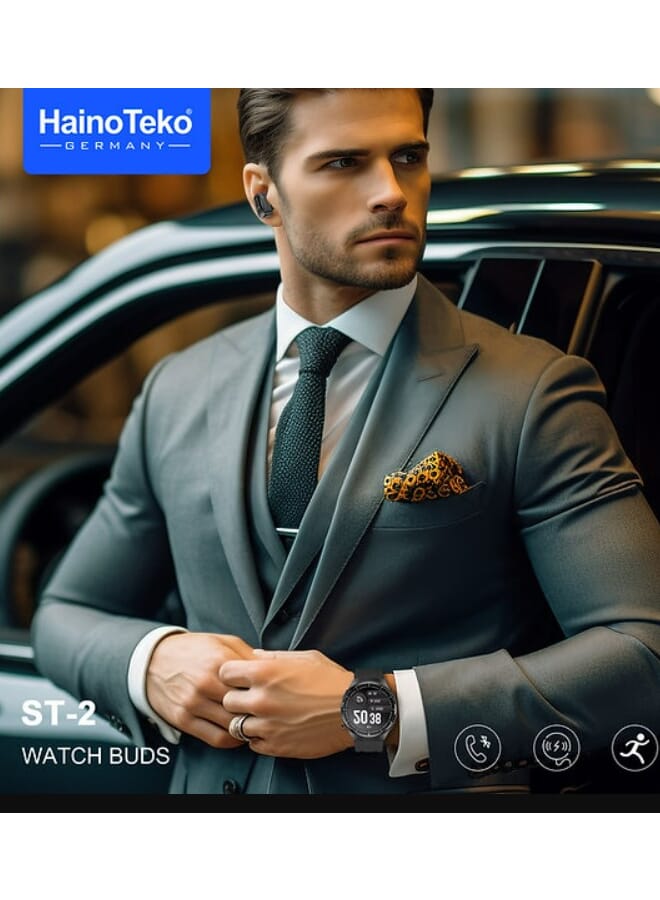 Haino Teko Haino Teko ST2 Smartwatch With Watch Buds Black - Image 2