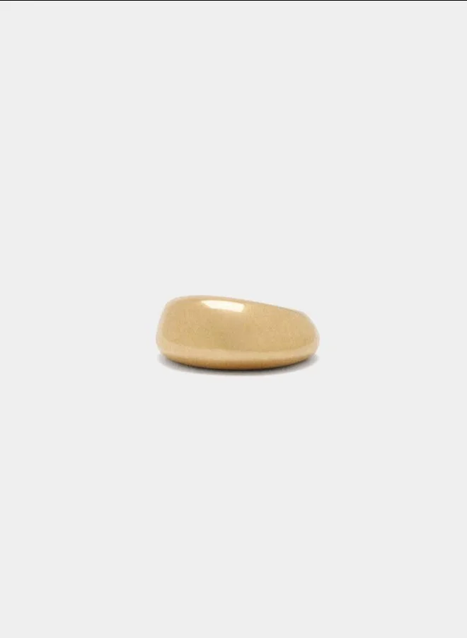 PARFOIS Plain rounded ring Golden