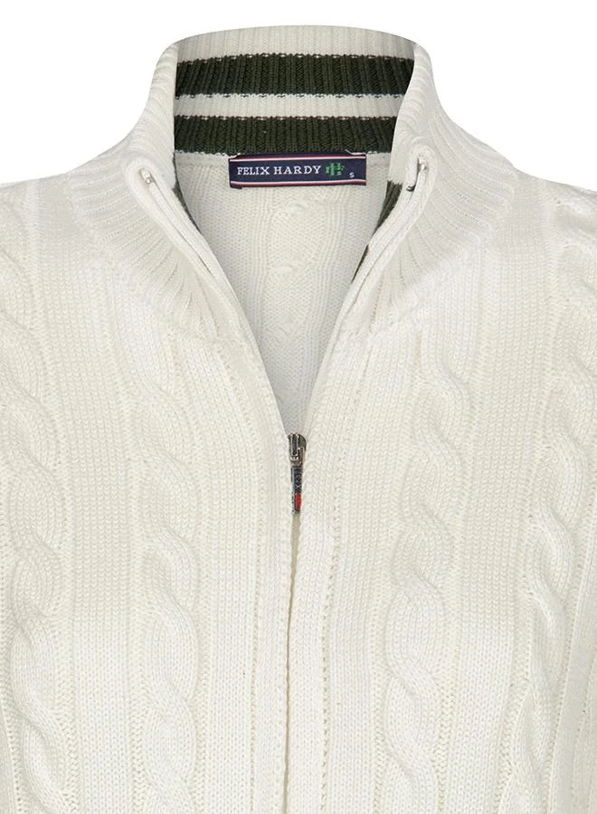 FELIX HARDY Cable Knit Cardigan