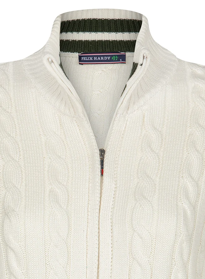 FELIX HARDY Cable Knit Cardigan