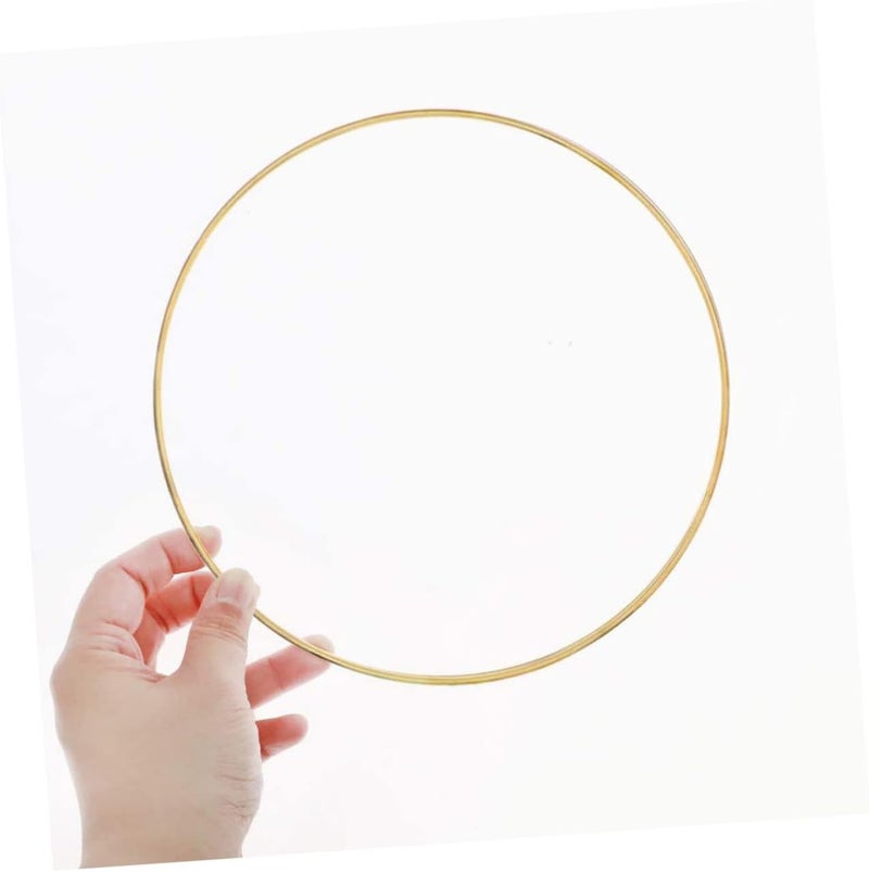 5 قطع من إطارات صنع خواتم الحلم (Dream Catcher Making Frames)، خواتم مصنوعة يدويًا بتقنية الكروشيه (Macrame Rings)، لتزيين المنزل - Image 5