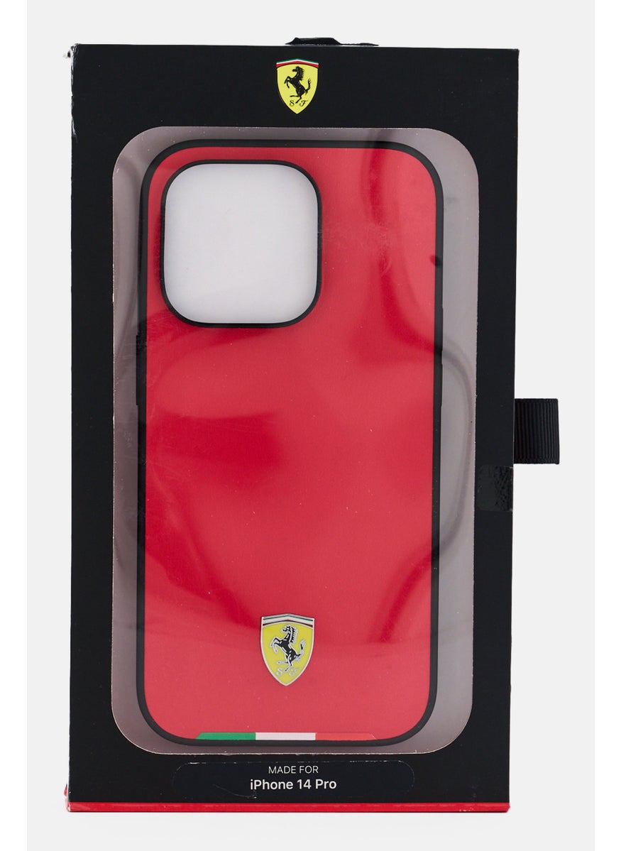 Scuderia Ferrari Iphone 14 Pro Brand Logo Phone Case, Red  - Image 1