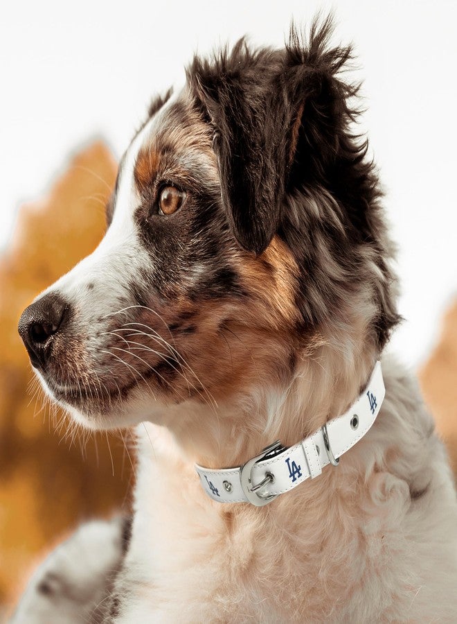 Pets First MLB Dog Collar Los Angeles Dodgers New Signature PRO PVC-Leather Premium Pet Collars Extra Tough & Durable! Super Stylish! Size: Medium Adjustable 16-20" Length x 1" Width - Image 5