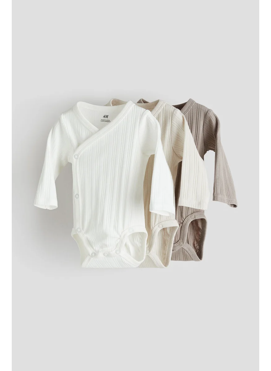 H&M 3-Pack Wrapover Bodysuits