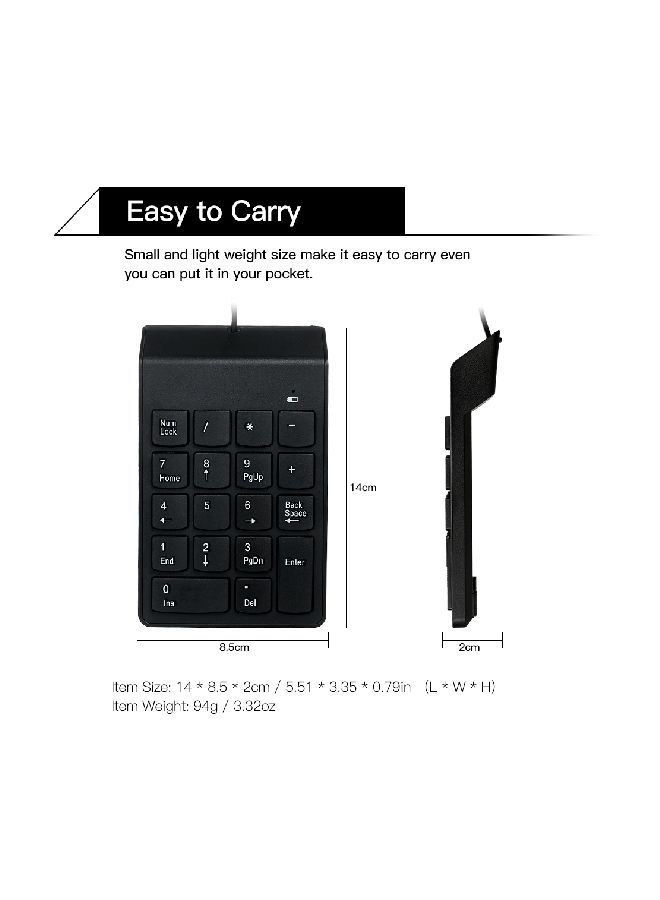 NIBEMINENT USB Wired Keyboard Black - Image 4