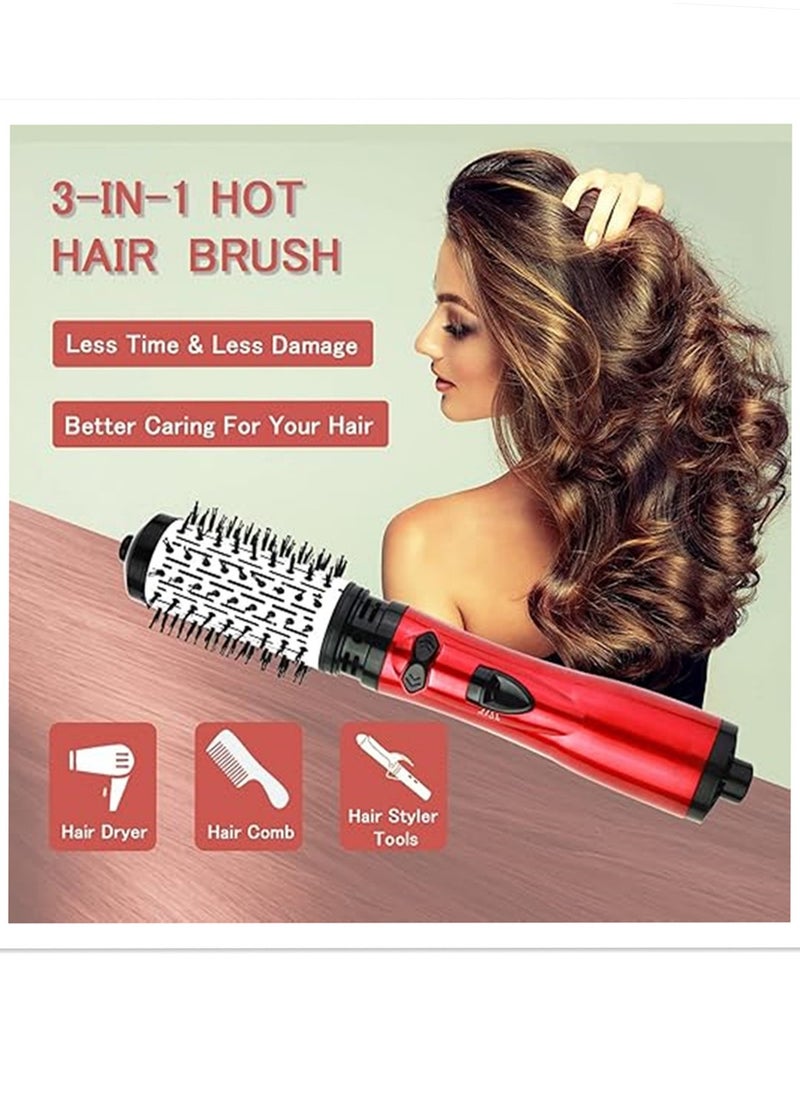 Aburiya - MXN-101 Hot Air Styler Rotating Hair Dryer Brush 2-in-1 Electric Rotating Hair Curlyer Comb for Stylish Vibrant Curly Hair - Image 1