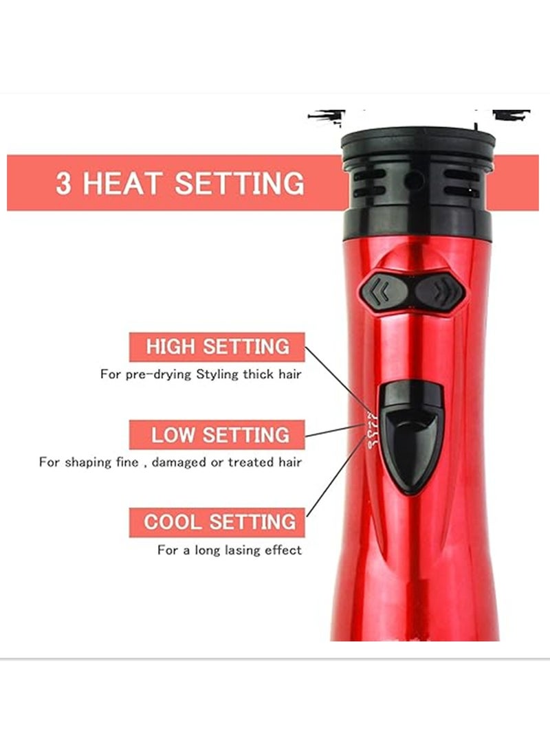 Aburiya - MXN-101 Hot Air Styler Rotating Hair Dryer Brush 2-in-1 Electric Rotating Hair Curlyer Comb for Stylish Vibrant Curly Hair - Image 1