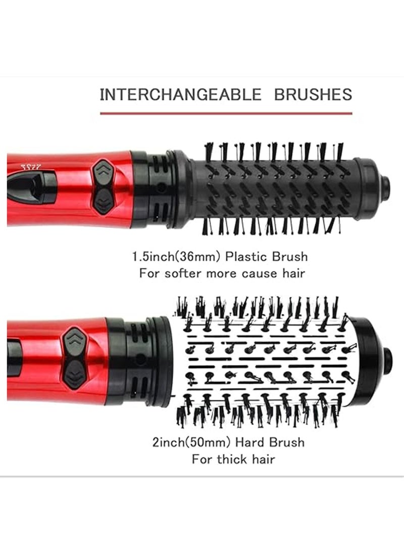 Aburiya - MXN-101 Hot Air Styler Rotating Hair Dryer Brush 2-in-1 Electric Rotating Hair Curlyer Comb for Stylish Vibrant Curly Hair - Image 1
