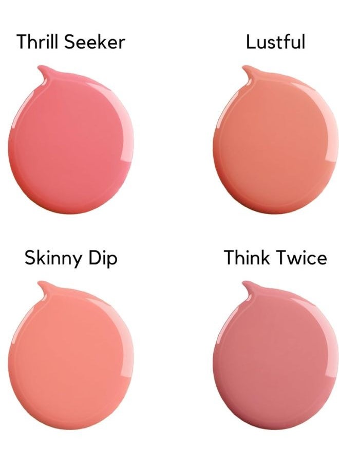 W7 Cosmetics W7 Cheeky Dip Liquid Blusher - Pigmented Colour For Cheek Makeup - Satin Matte Finish - Thrill Seeker  - Image 2