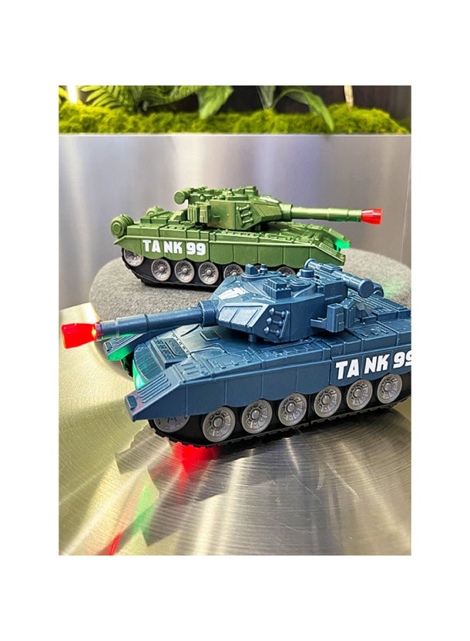 إسكدنيا دبابة للأطفال تشوه روبوت عالمي للإضاءة سيارة مدرعة للأولاد ألعاب كهربائية هدية كشك بالجملة اللون: عربة دبابة Fw (أزرق) - Image 4