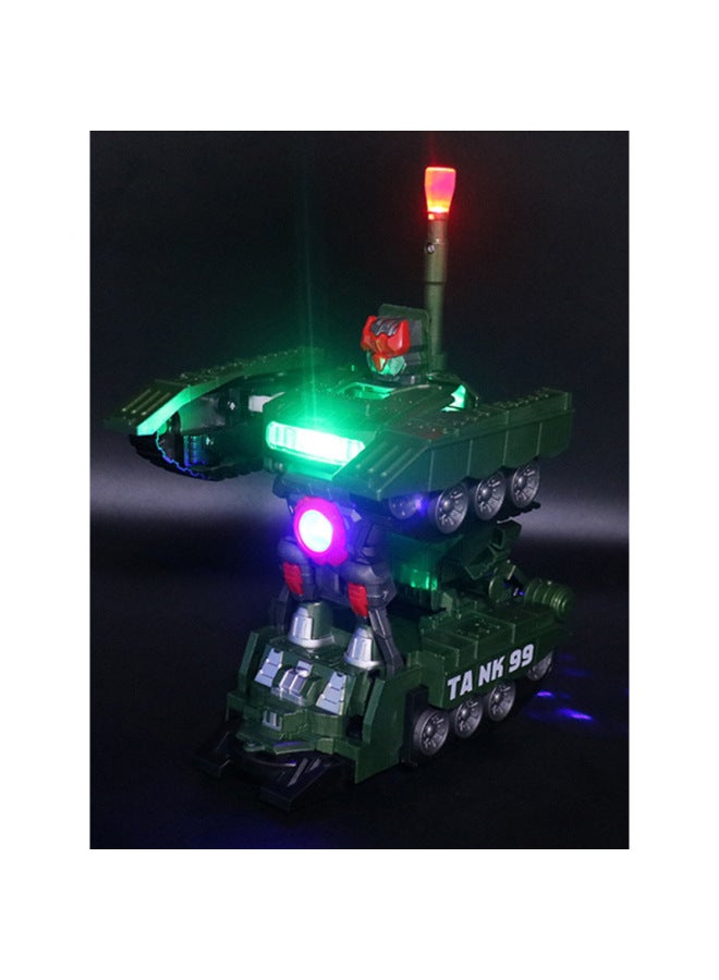 إسكدنيا دبابة للأطفال تشوه روبوت عالمي للإضاءة سيارة مدرعة للأولاد ألعاب كهربائية هدية كشك بالجملة اللون: عربة دبابة Fw (أزرق) - Image 5